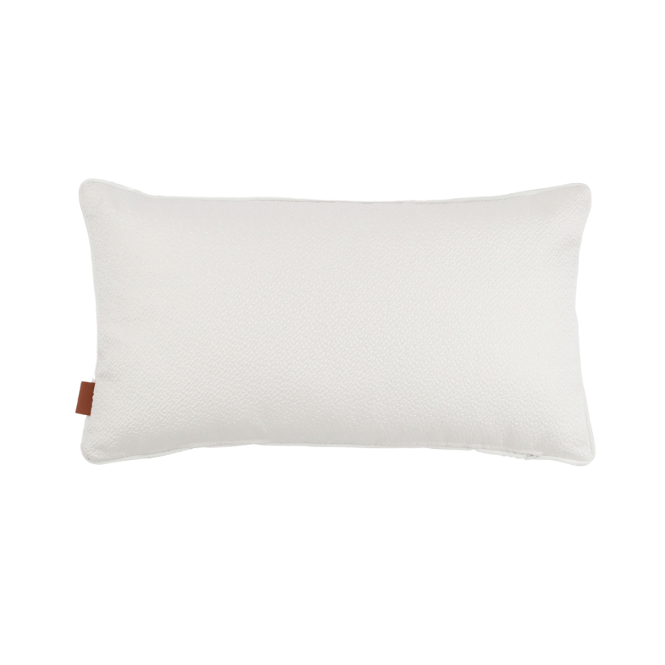 Fiona 35*65 Beyaz Zigzag Saten Kırlent