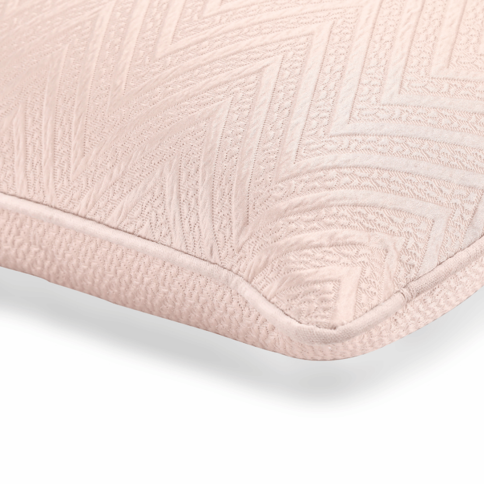 Fiona 35*65 Vizon Zigzag Saten Kırlent