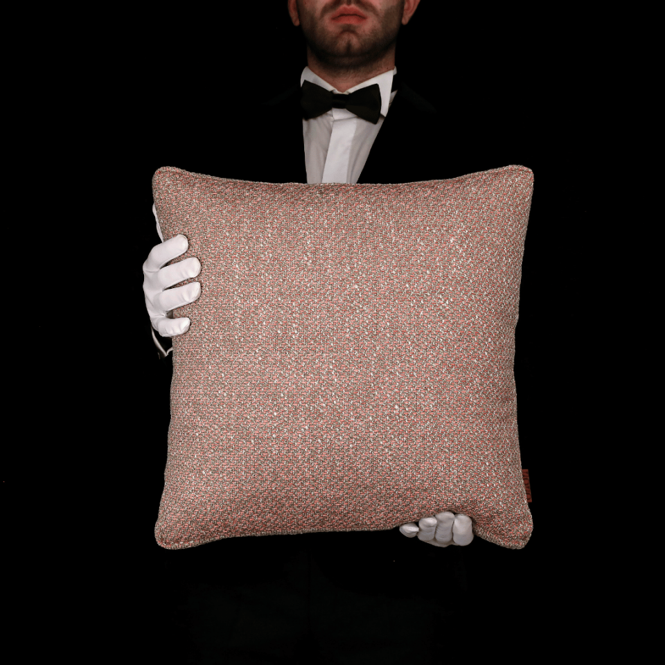 Mira 45*45 Pembe Akrilik Keten Kırlent