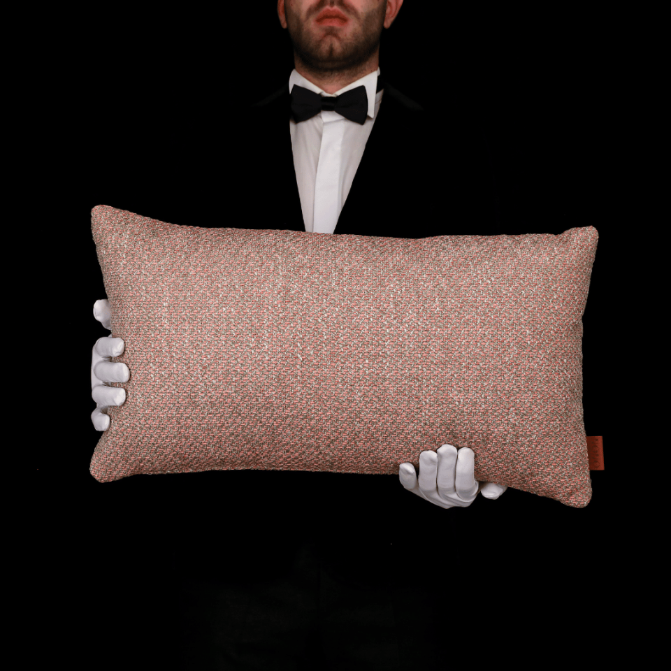 Mira 35*65 Pembe Akrilik Keten Kırlent