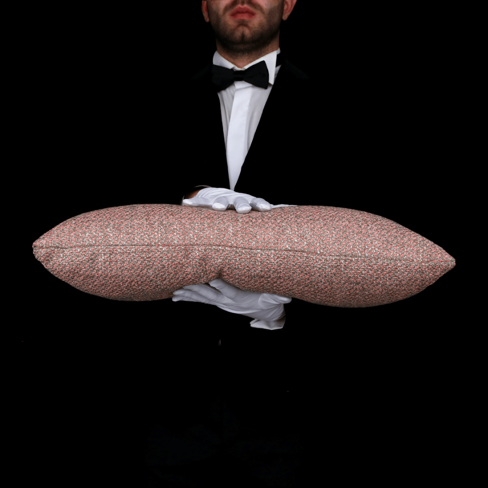 Mira 35*65 Pembe Akrilik Keten Kırlent