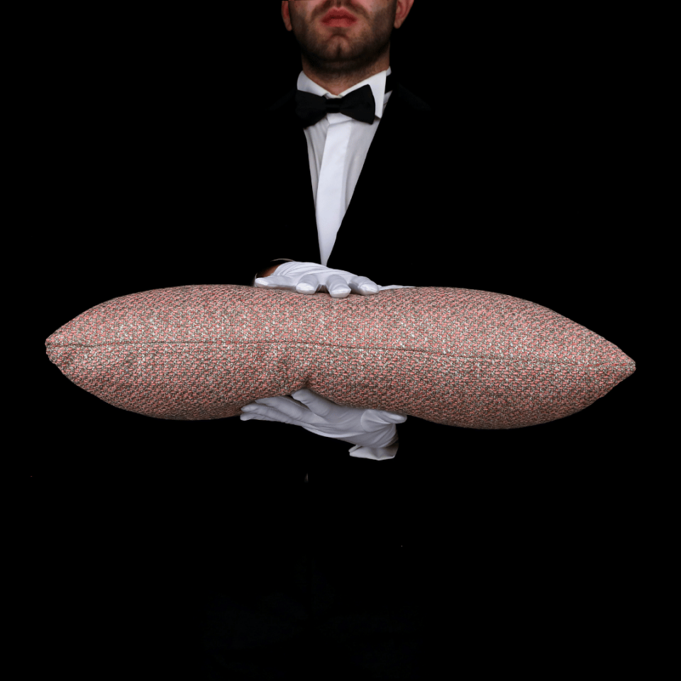 Mira 35*65 Pembe Akrilik Keten Kırlent