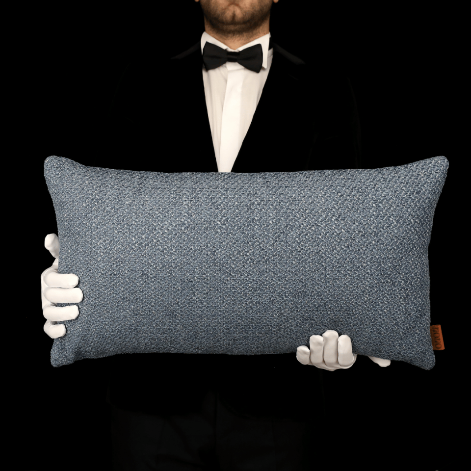 Mira 35*65 Mavi Akrilik Keten Kırlent