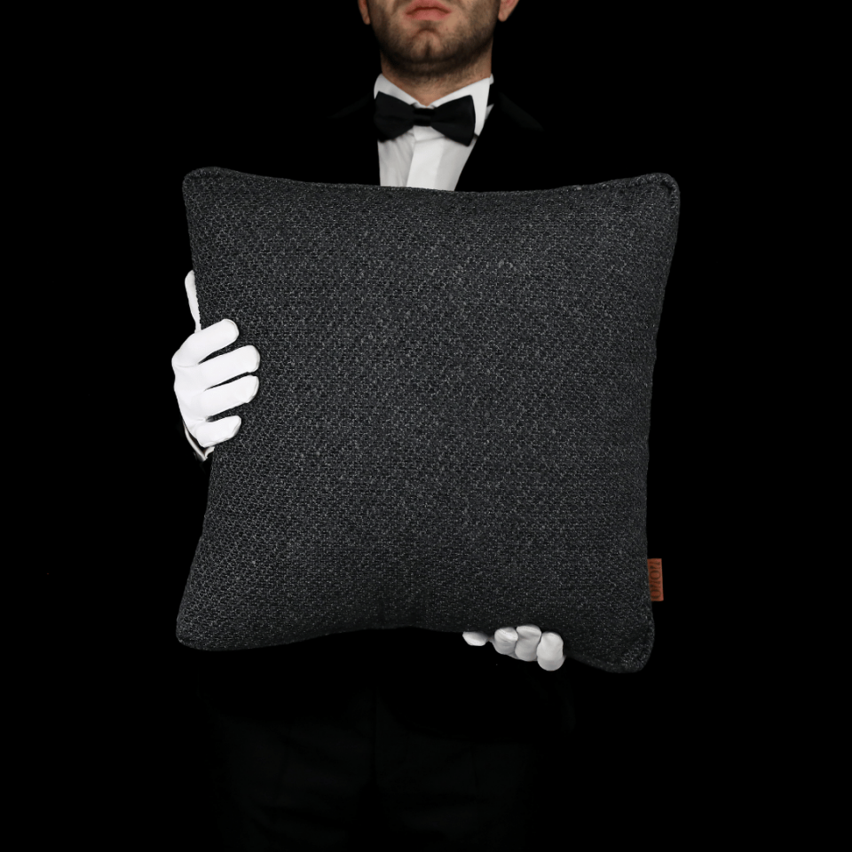 Mira 45*45 Siyah Akrilik Keten Kırlent