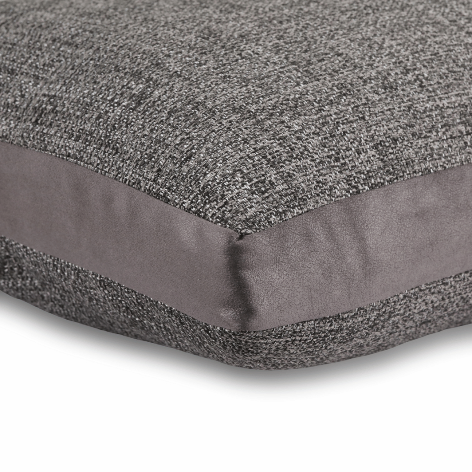 Lara 45*45 Koyu Gri Keten & Nubuk Kırlent