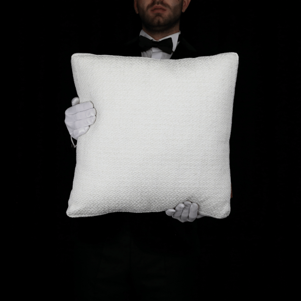 Mira 45*45 Beyaz Akrilik Keten Kırlent