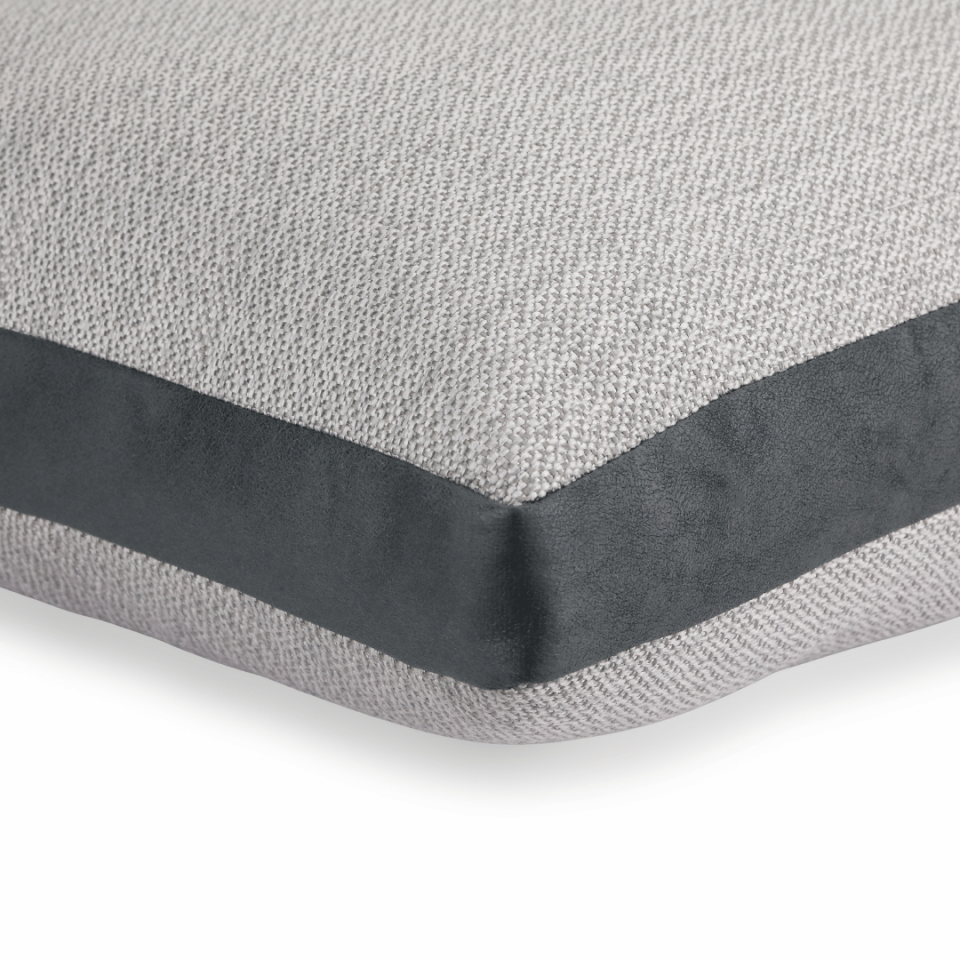 Lara 45*45 Gri Keten & Nubuk Kırlent