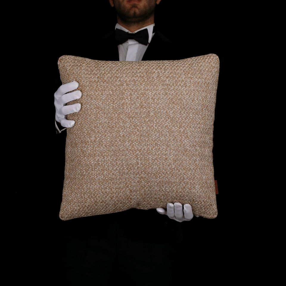 Mira 45*45 Açık Kahve Akrilik Keten Kırlent