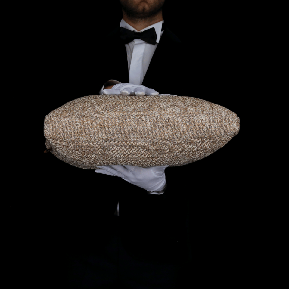 Mira 45*45 Açık Kahve Akrilik Keten Kırlent