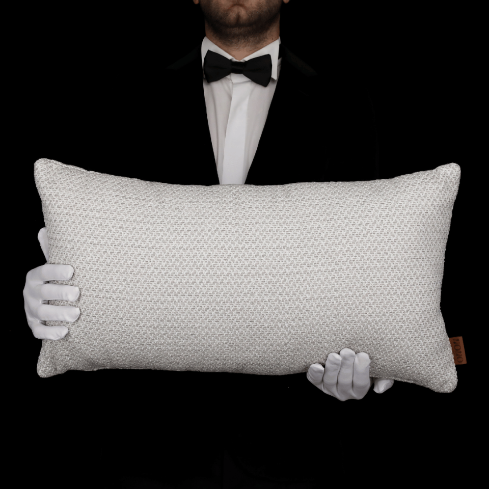 Mira 35*65 Açık Gri Akrilik Keten Kırlent