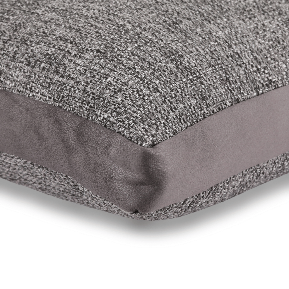 Lara 30*50 Koyu Gri Keten & Nubuk Kırlent