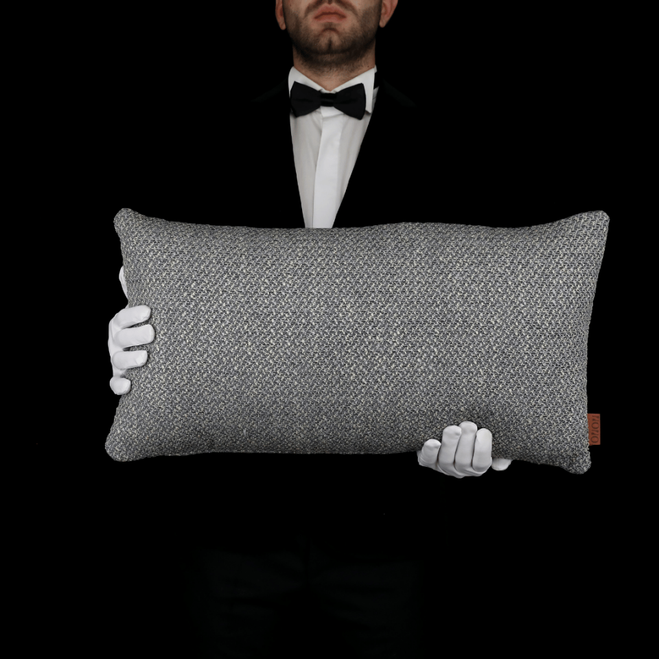 Mira 35*65 Koyu Gri Akrilik Keten Kırlent