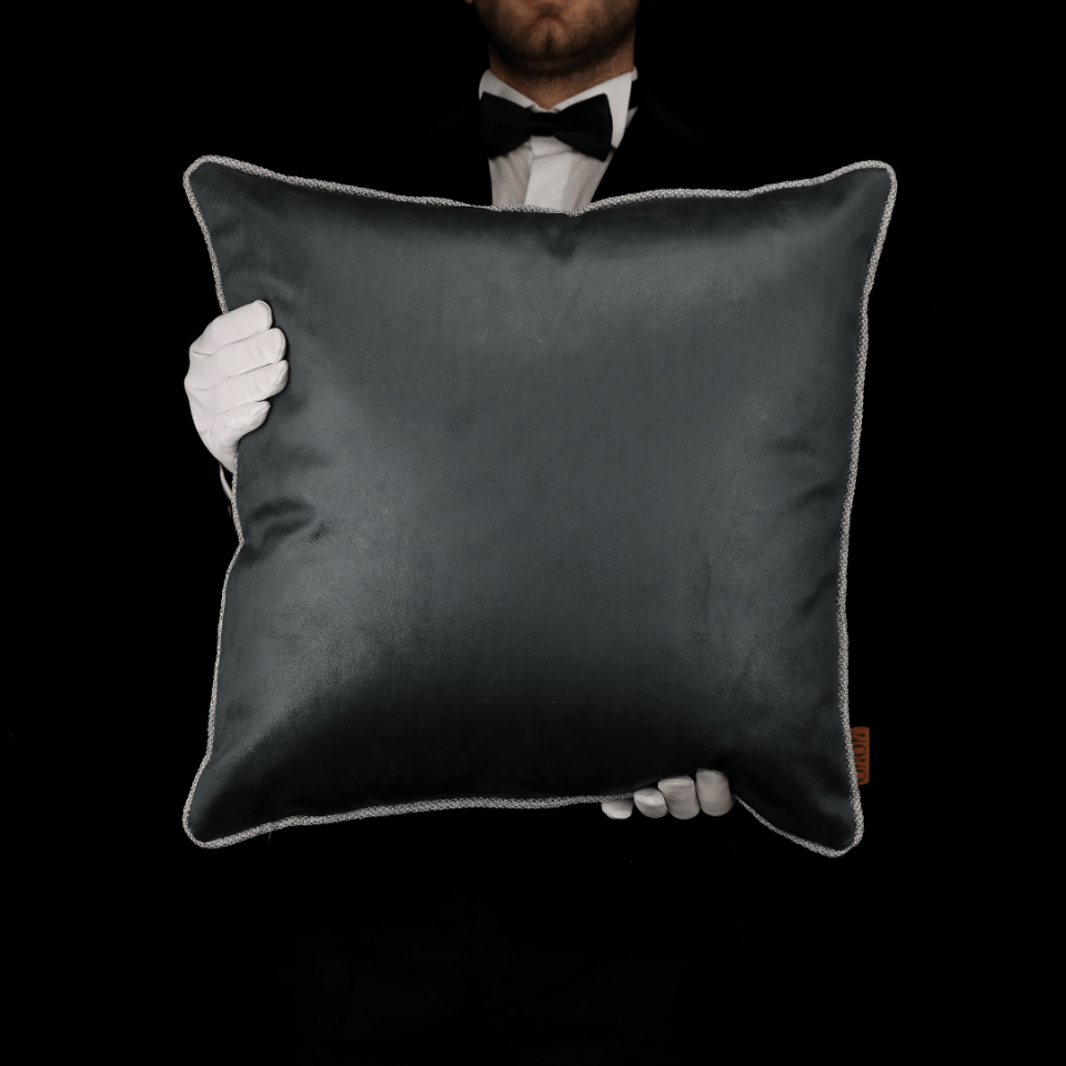 Nara 50*50 Gri Nubuk Kırlent