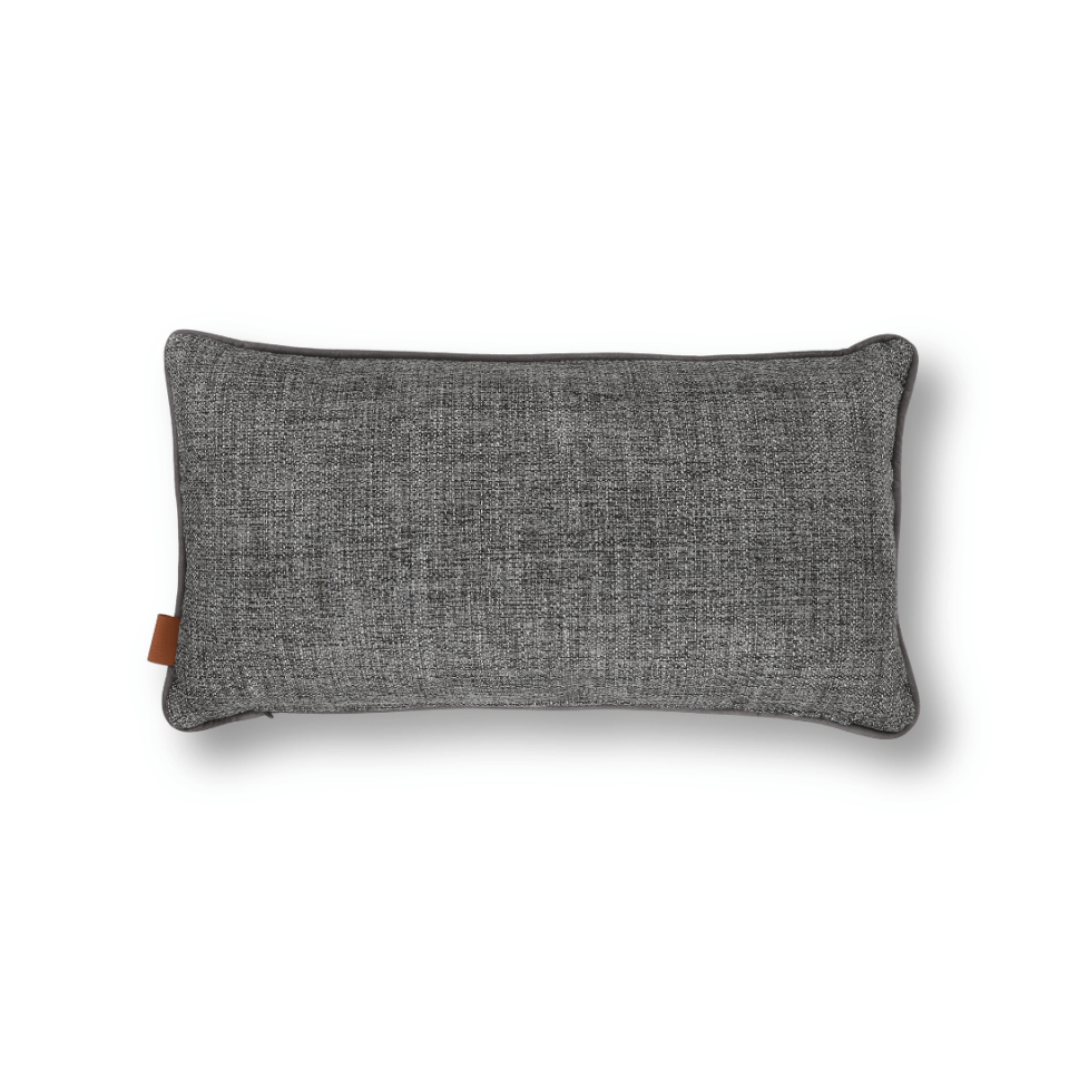 Lara 35*65 Koyu Gri Keten & Nubuk Kırlent