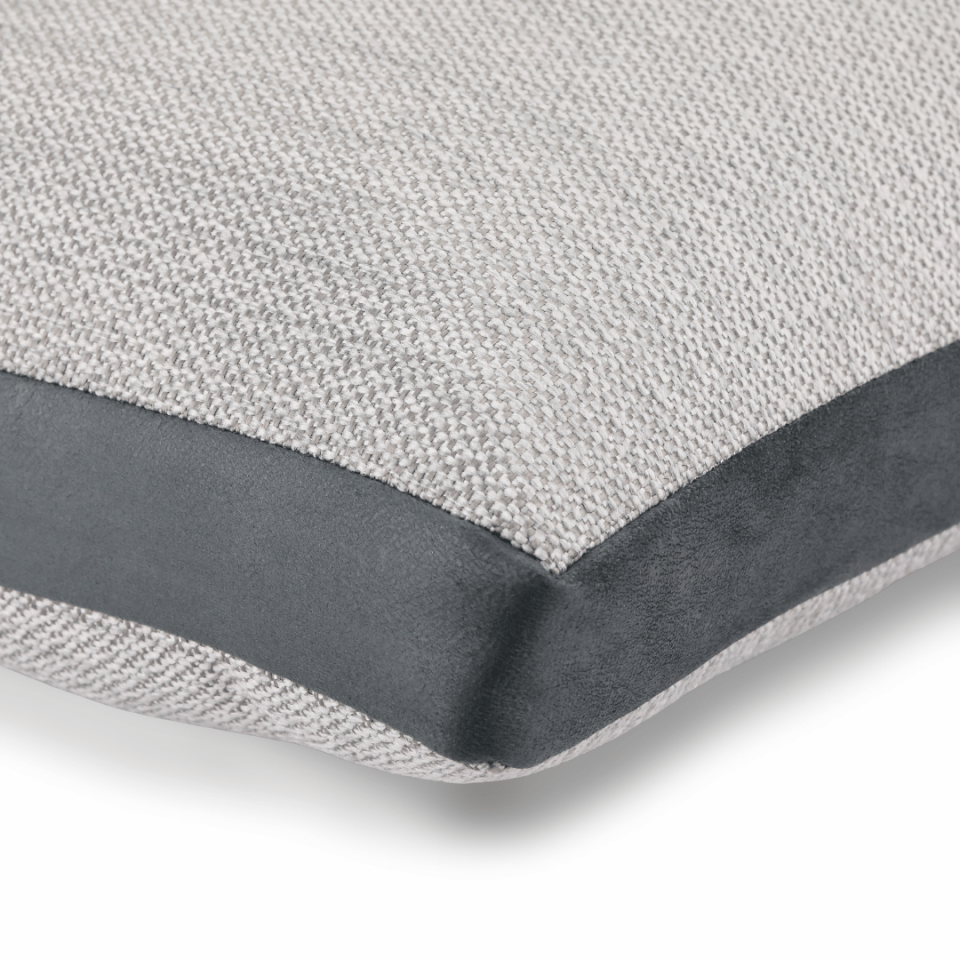 Lara 30*50 Gri Keten & Nubuk Kırlent