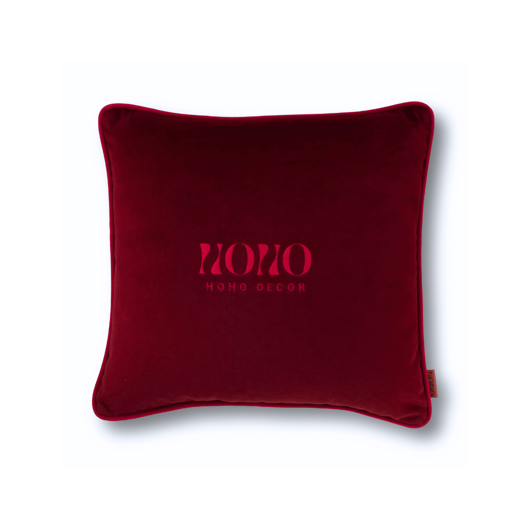 Bob 50*50 Bordo Kadife Kırlent