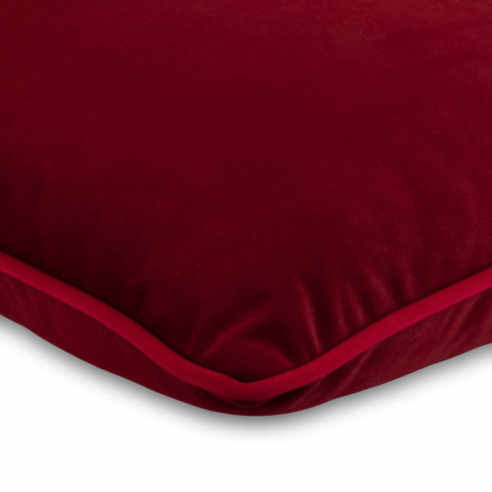 Bob 50*50 Bordo Kadife Kırlent