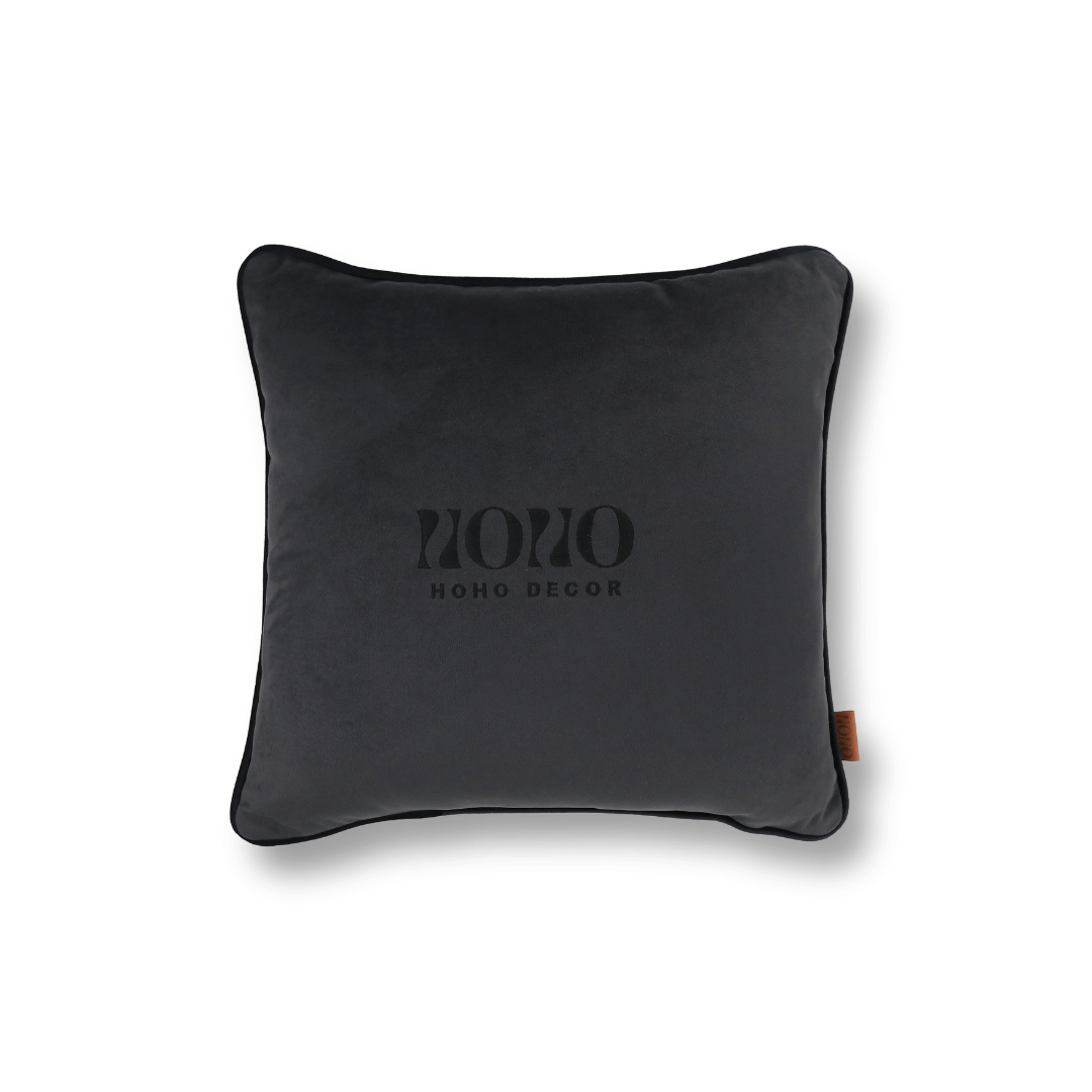 Bob 50*50 Koyu Gri Kadife Kırlent