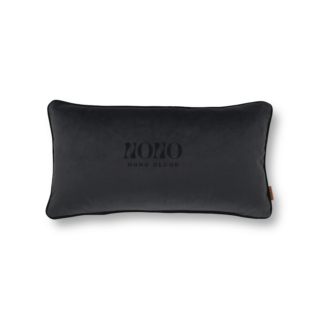 Bob 35*65 Koyu Gri Kadife Kırlent