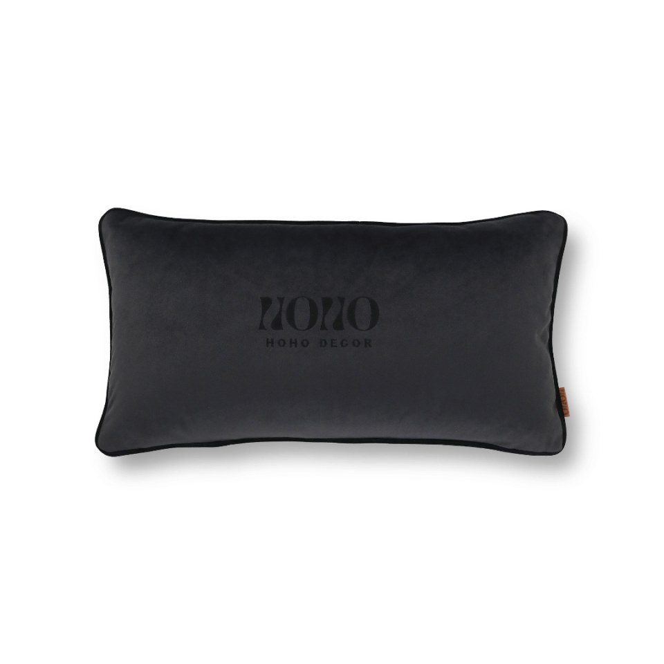 Bob 35*65 Koyu Gri Kadife Kırlent