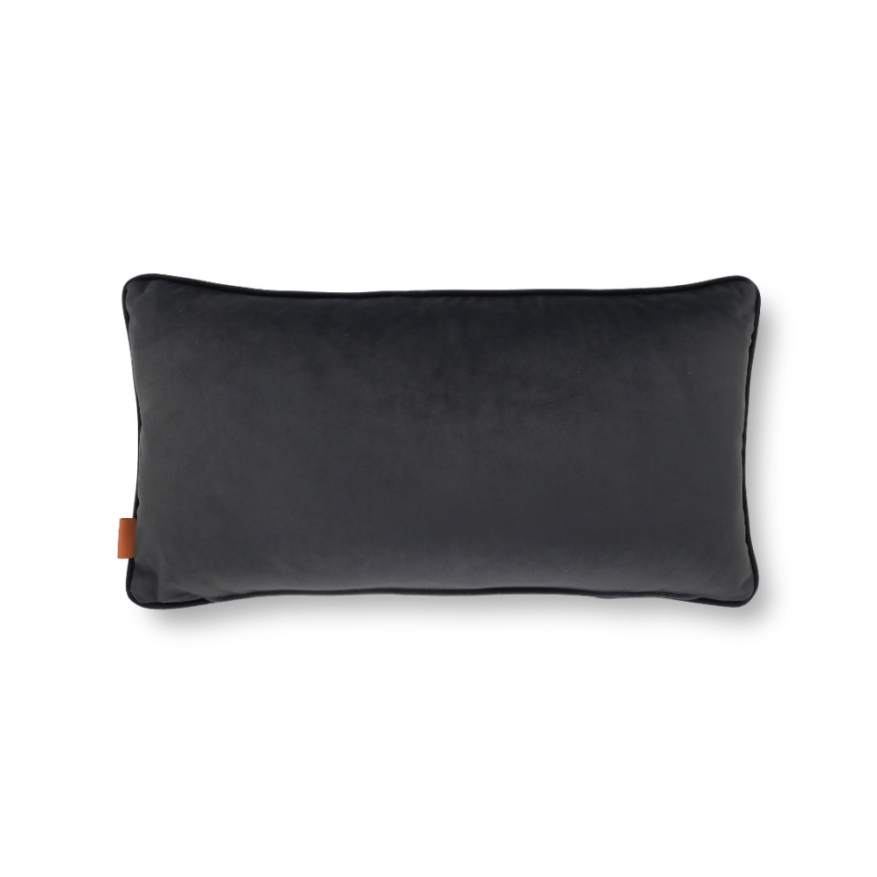 Bob 35*65 Koyu Gri Kadife Kırlent