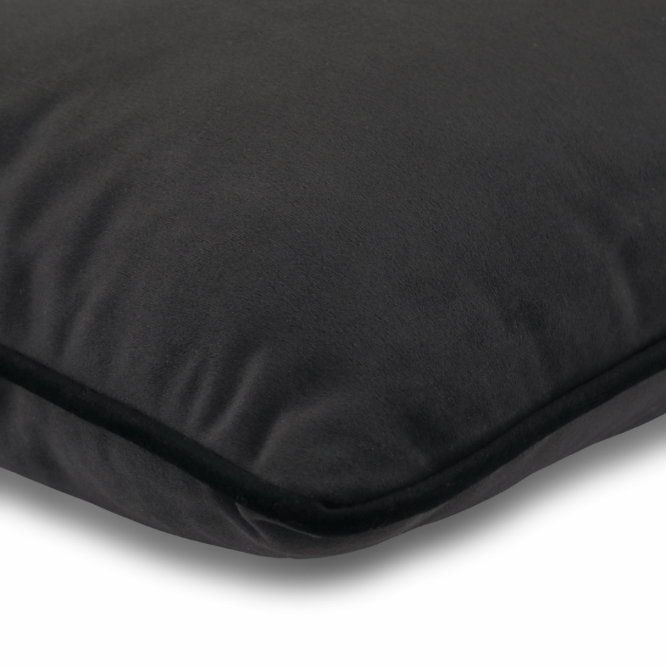 Bob 35*65 Koyu Gri Kadife Kırlent