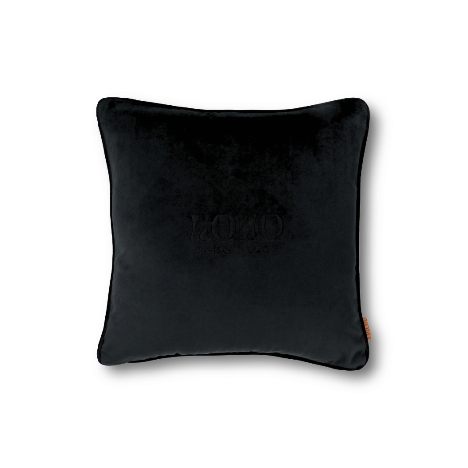 Bob 50*50 Siyah Kadife Kırlent