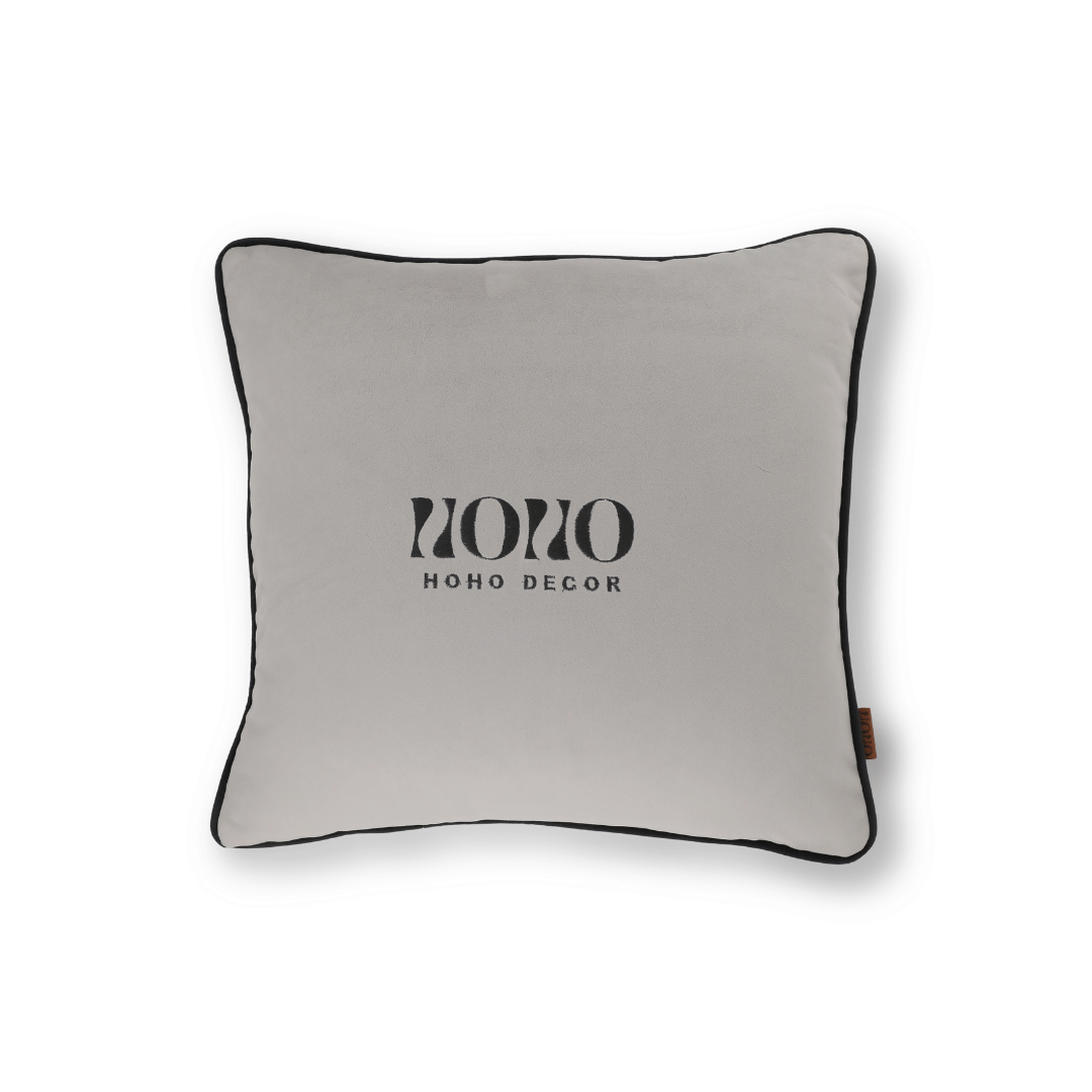 Bob 50*50 Gri Kadife Kırlent