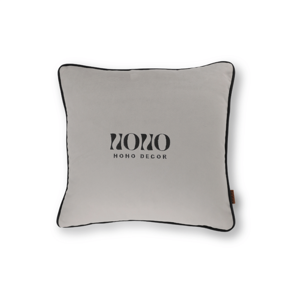 Bob 50*50 Gri Kadife Kırlent