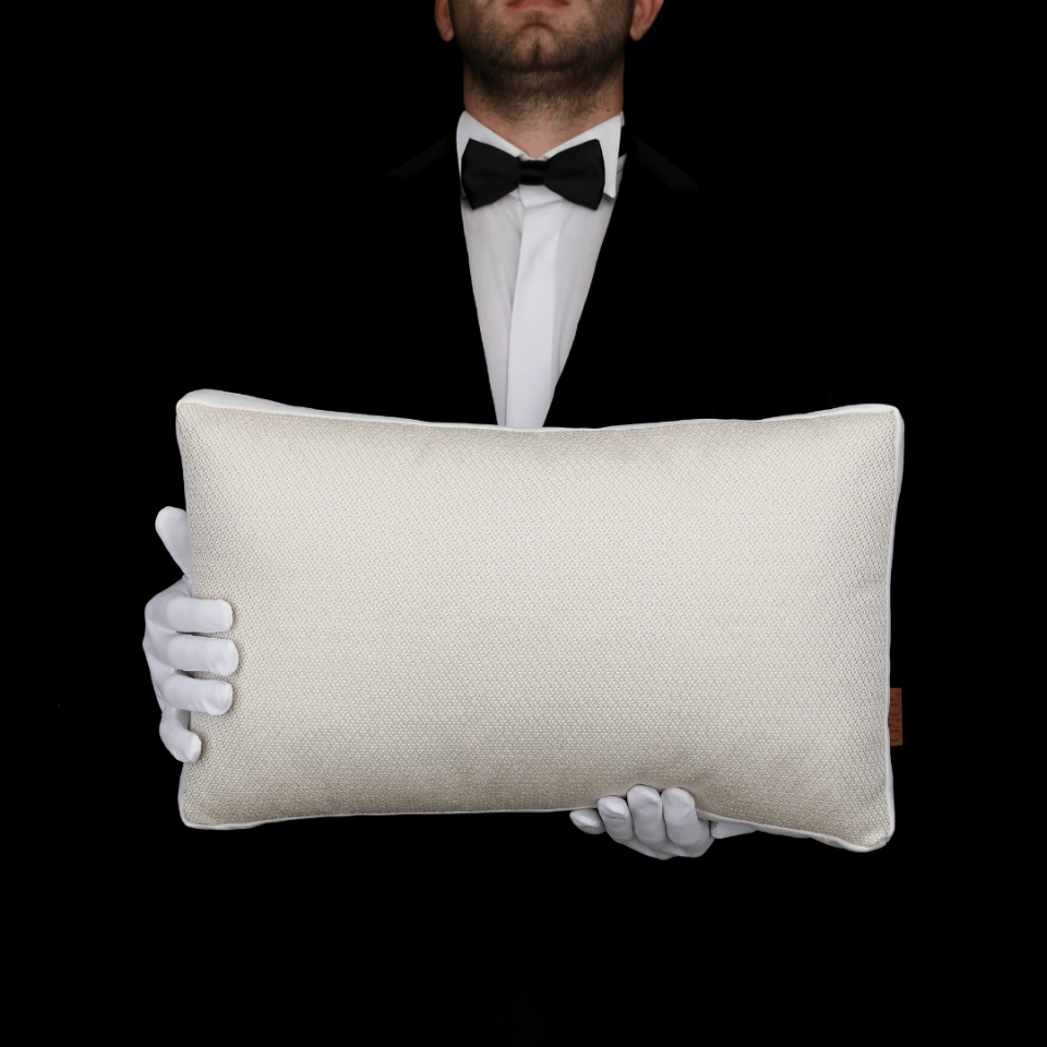 Lara & Nara Bej Keten Nubuk 6'lı Kırlent Seti