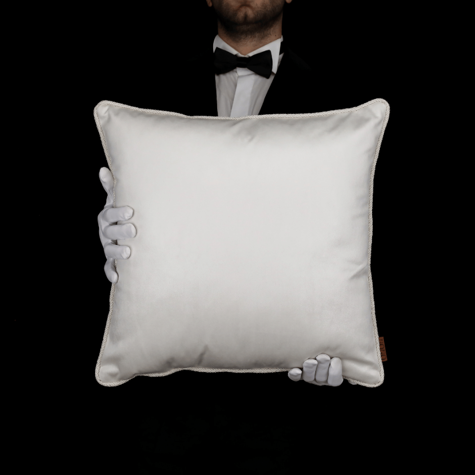 Lara & Nara Bej Keten Nubuk 4'lü Kırlent Seti