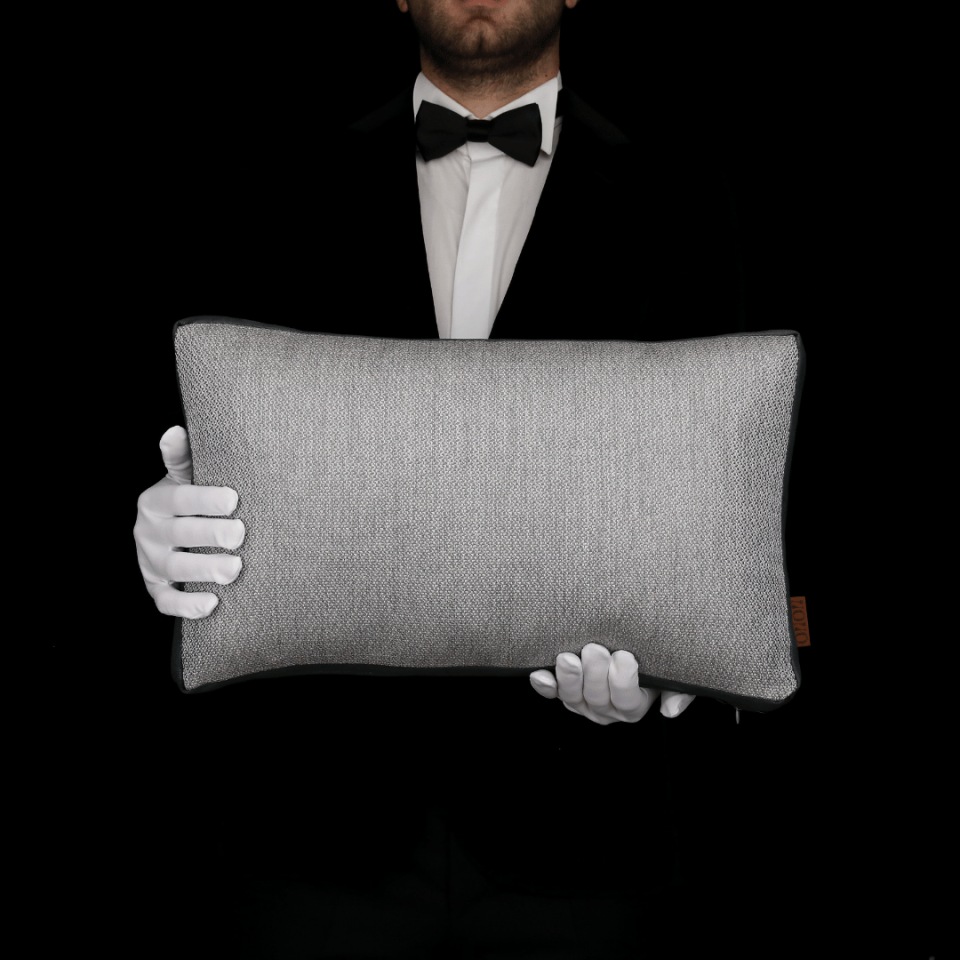 Lara & Nara Gri & Antrasit Keten Nubuk 6'lı Kırlent Seti