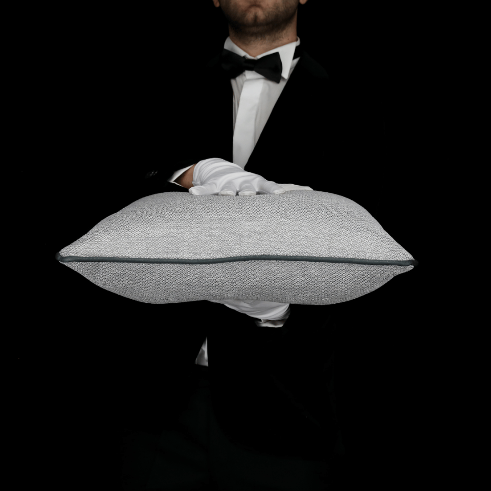 Lara & Nara Gri & Antrasit Keten Nubuk 4'lü Kırlent Seti