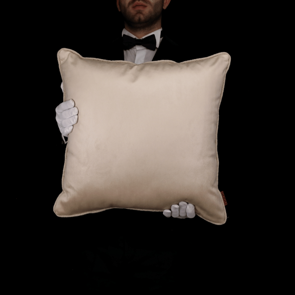 Lara & Nara Vizon Keten Nubuk 4'lü Kırlent Seti