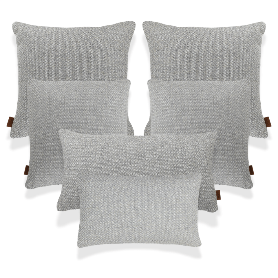 Mira Gri Keten 6'lı Kırlent Seti