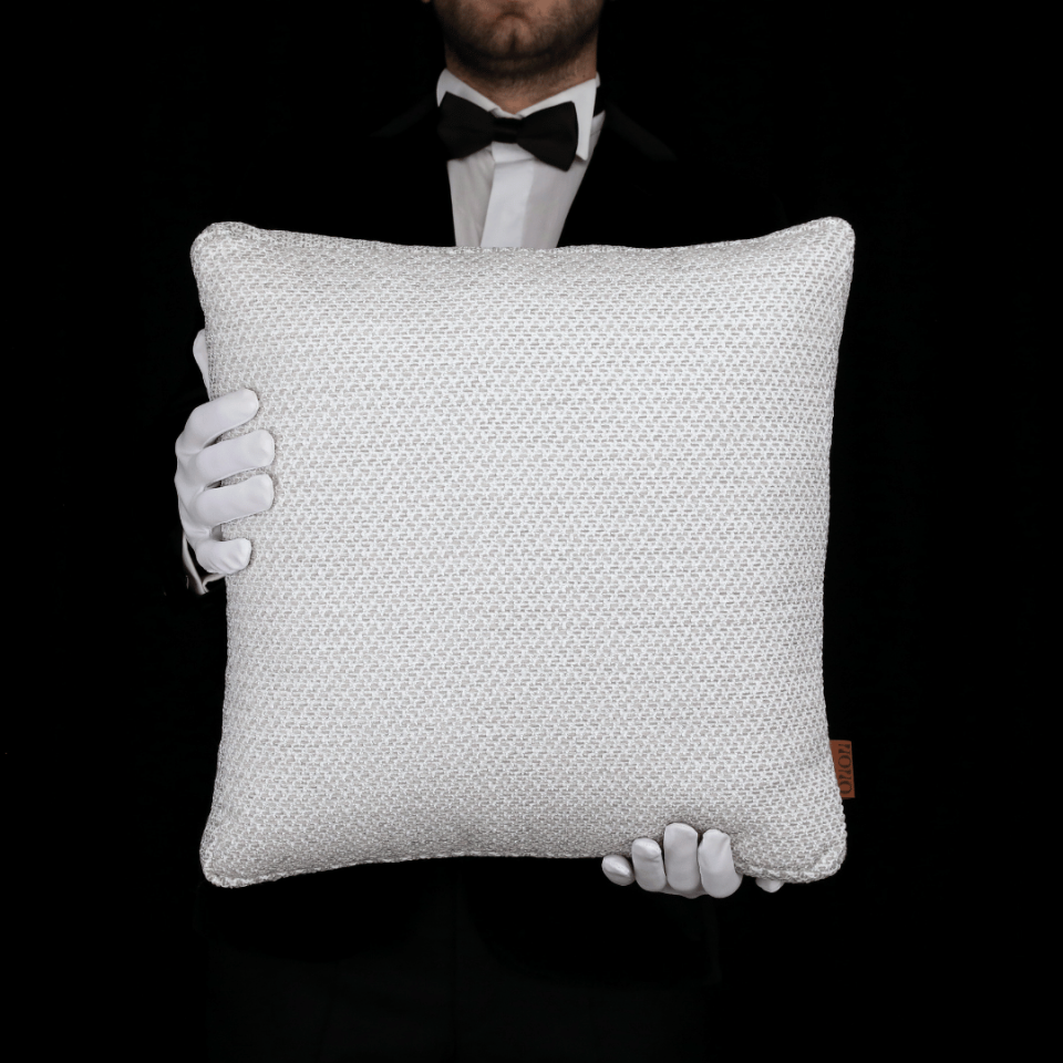 Mira Açık Gri Keten 3'lü Kırlent Seti