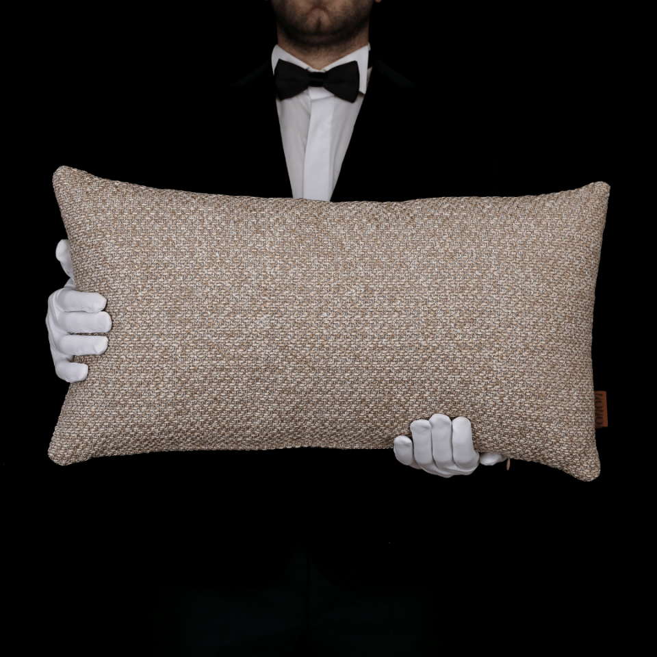 Mira Sütlü Kahve Keten 3'lü Kırlent Seti