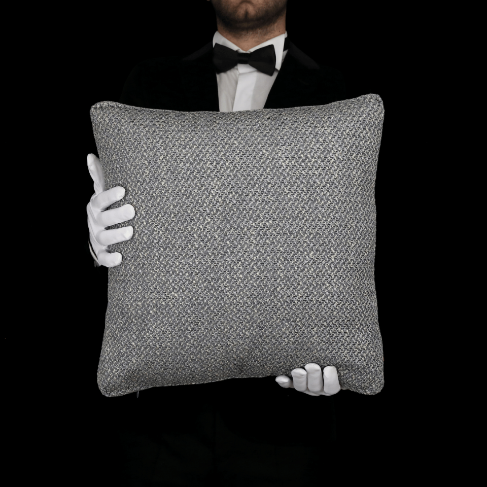 Mira Koyu Gri Keten 6'lı Kırlent Seti