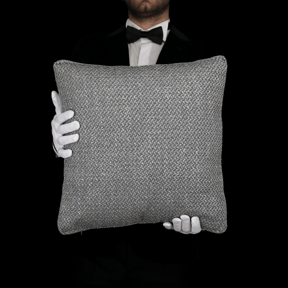 Mira Koyu Gri Keten 6'lı Kırlent Seti