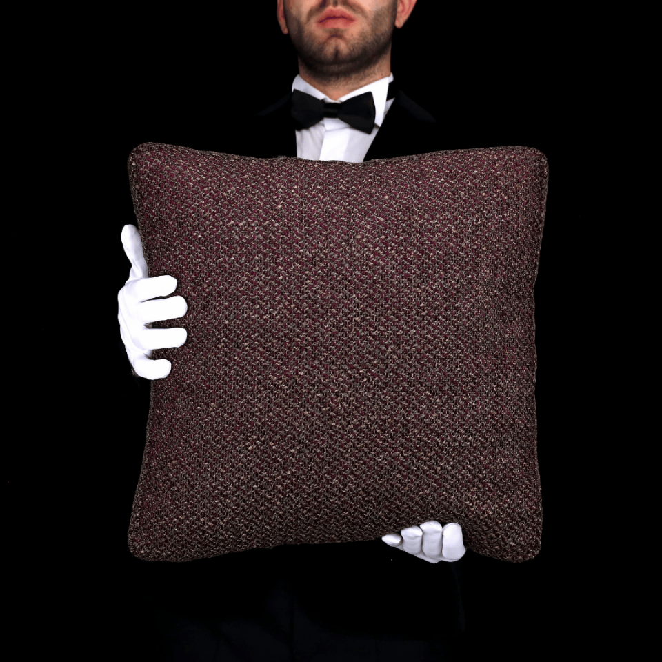 Mira Mürdüm Keten 3'lü Kırlent Seti