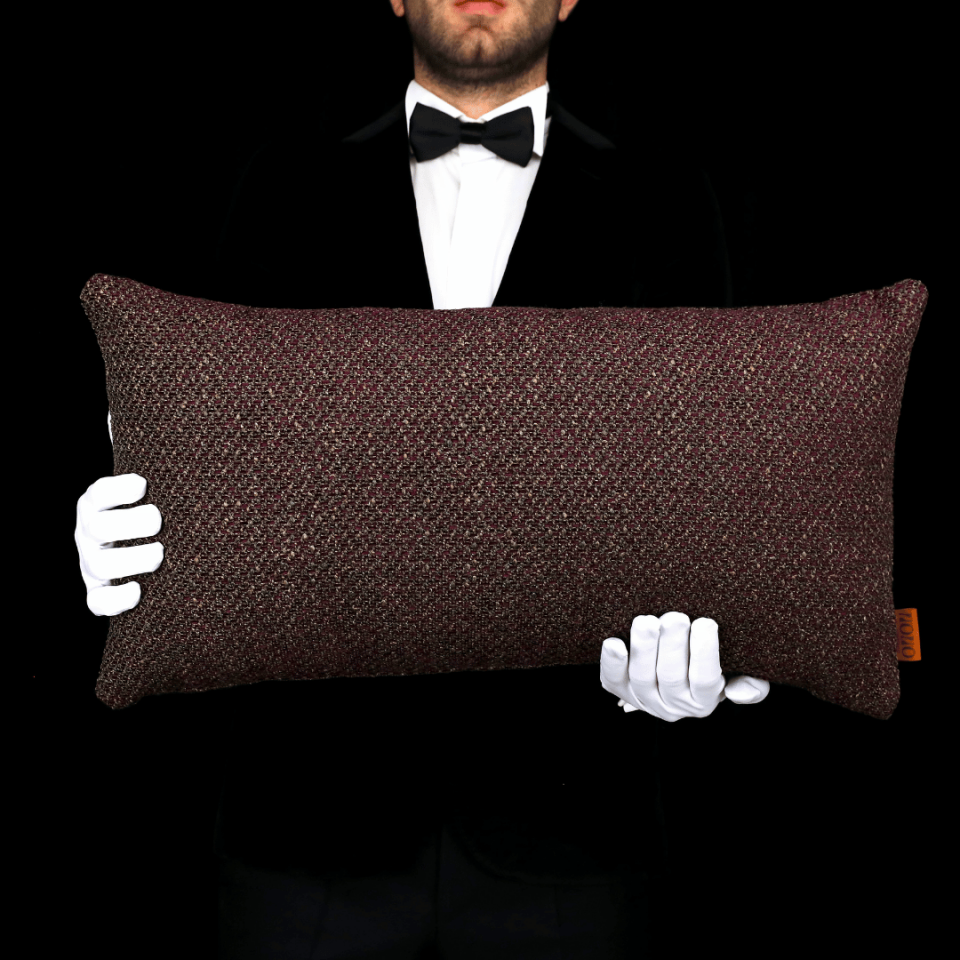 Mira Mürdüm Keten 3'lü Kırlent Seti